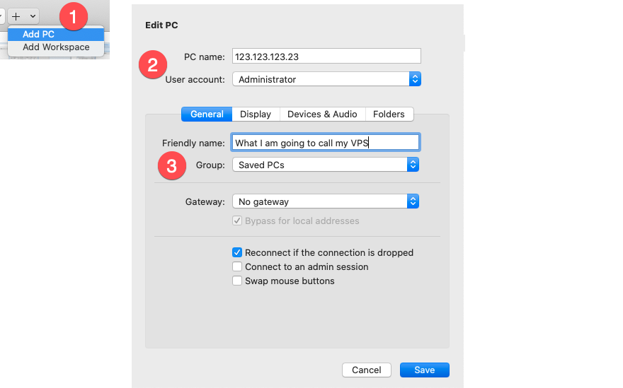 Mac with VPS